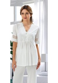 Resim Duchesse 3007 Hamile Lohusa 3'Lü Pijama Sabahlık Takım 