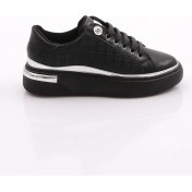Resim Dgn 2559 Kadin Bağcikli Şerit Detayli Sneakers Ayakkabi 