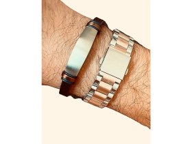 Resim DiaL'x Fonksiyonları Aktif&Takvimli Çelik Erkek Kol Saati+%100 Deri Çelik Bileklik 