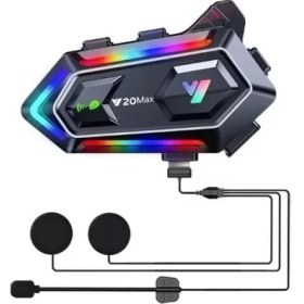 Resim Ett Y20 Max Kablosuz Motosiklet Kask Intercom Dinç Store - 004982 