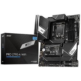 Resim MSI MB PRO Z790-A MAX WIFI SOKET 1700 DDR5 7800MHZ(OC) PCI-E Gen5 4XM.2 USB3.2 DP HDMI 1x2.5G LAN WI-FI 6E ATX 