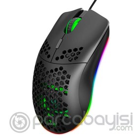 Resim Genel Markalar HXSJ J900 USB Kablolu RGB Dpi Oyuncu Mouse Gaming Mouse-(5775) 