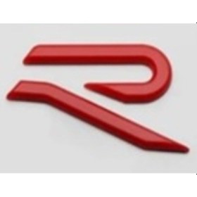 Resim Volkswagen Uyumlu Yazı R 3.5 6.5 Cm Kırmızı 