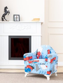 Resim LR Araba desenli çocuk koltuğu - tekli çocuk berjeri 