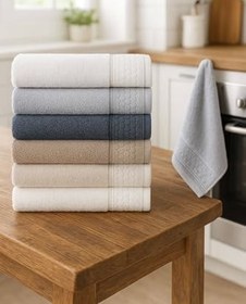 Resim 6'lı Mutfak Havlusu Seti 30x50 cm%100 Pamuklu Nostalji 