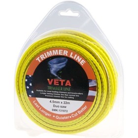 Resim Veta 131872 Misina 4.5mm 22 Metre Tırtıklı Sarı 