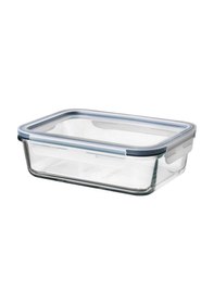 Resim Ikea 365+ 10 L 21X15X7 Cm Dikdörtgen Kapaklı Saklama Kabı Cam - Plastik Çok Renkli 