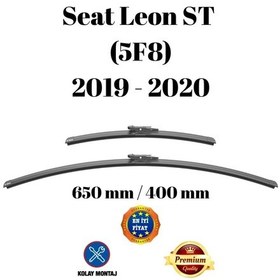 Resim Seat Leon St 5f8 2019 2020 Uyumlu Ön Cam Muz Tipi Silecek Süpürgesi Seti 65/40cm Silbak 