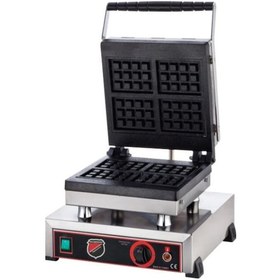 Resim Işıkgaz Sılverınox Dörtlü Kare Waffle Makinesi 