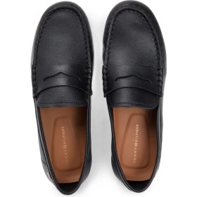 Resim Tommy Hilfiger %100 Koyun Derisi Siyah Kadın Loafer FW0FW09350BDS 
