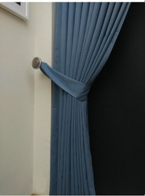 Resim Evdepo Home Deniz Soft Pileli Fon Perde Indigo Mavi 