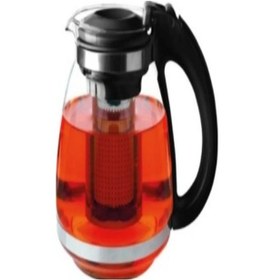 Resim Çelik Süzgeçli Cam Çaycı Servis Demlik 1500 Ml. Royaleks-7488 Çok Renkli 