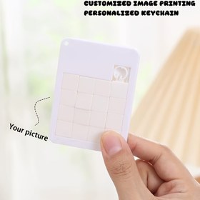 Resim 1 Adet Kişiselleştirilebilir Puzzle Anahtarlık - Fotoğrafınızla/Tasarımınızla Özelleştirin, Kayar Puzzle Panelleri, Dayanıklı Yapı - Kadınlar için Doğum Günü/Yıl Dönümü Hediyesi, Puzzle Severler İçin Sırt Çantası Aksesuarı, Anahtar Organizatörü - Güç Gerekmez, Yenilikçi Anahtarlık Tutucu, Birleştirme Taşları, Kaliteli İşçilik 
