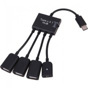 Resim KEEPRO Typec otg type-c hub typec usb çoğaltıcı type-c 3 port usb çoklayıcı 