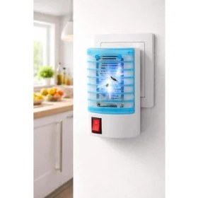 Resim Esranın Dünyası Elektrikli Sinek Savar - Uv Işıklı Priz Tipi Böcek Öldürücü Uv Işıklı Priz Tipi Sessiz Böcek Öldürücü Cihaz Savar Elektirikli Kovucu (Pembe) 
