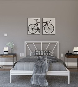 Resim Metalia Gm 228 Gözde Beyaz Duxlex Tek Kişilik Karyola 90x190 