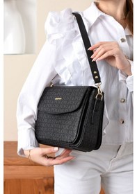 Resim Orijinal Just Polo Günlük Kullanıma Uygun Su Geçirmez Kadın Omuz Çantası 2184 Siyah Siyah 