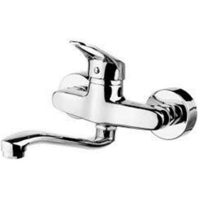 Resim Duvardan Döner Borulu Mutfak Evye Aplike Bataryasi Gri 