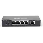 Resim Rg-Es205Gc-P 4Port Poe+ 10-100-1000 Mbps+1 Port 10-100-1000 Mbps Gb Yönetilebilir 54W Switch Hub Reyee