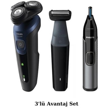 Philips QP2724 Oneblade Şekillendirici Tıraş Makinesi + Kaş, Burun Ve Kulak Kılı Makinesi Hediye