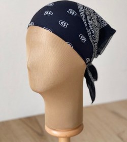 Resim Pamuklu Klasik Desen Unisex Bandana Renkli Bandana Etnik Desenli A Kalite Bandana Siyah 