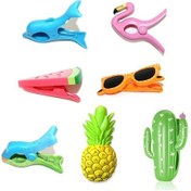 Resim Küçük Balık-havlu Klipsi Şezlonglar Clothespin Organizasyon Elbise Mandalları Pimleri Rüzgar Geçirmez Kelepçe 