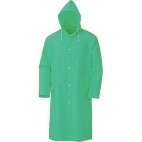 Resim Kapşonlu Cepli Lüx Yağmurluk Haki Yeşil - Standart Beden 2xl 