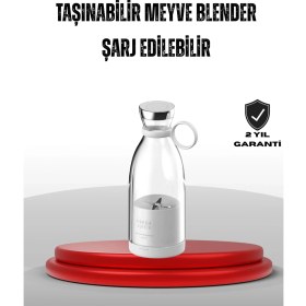 Resim Resveq Taşınabilir USB Şarjlı Taze Meyve Suyu Blender 