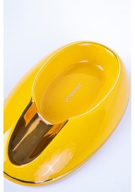 Resim Parmida Sarı-gold Porselen Tekli Puro Küllüğü - Tr8272 