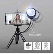 Resim ONYO Shiny Işıklı Tripod Siyah 