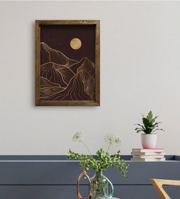 Resim Bk Gift Otel Odası Konseptli Doğal Masif Ahşap Çerçeveli Tablo 45 (551119974) 