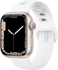 Resim Spigen Apple Watch 45mm \u002F 44mm \u002F 42mm (Seri 1\u002F2\u002F3\u002F4\u002F5\u002F6\u002FSE\u002FSE2\u002F7\u002F8 ile Uyumlu) Kayış Kordon Air Fit White - 062MP25402 