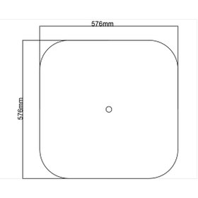 Resim MOTİFPİYER Motifpiyer Lamba Tavan Göbeği-03-kare-oval-56x56cm-2adet 