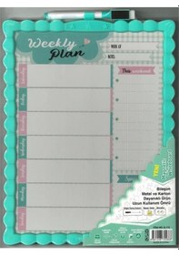 Resim Jl-115 Magnetic Çift Taraflı Beyaz Yazı Tahtası 21.5x28cm Sarı 