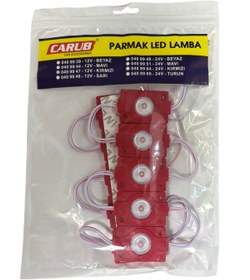 Resim Carub Parmak Lamba Tek Lens 12V Kırmızı 10'Lu BR 040 99 47 