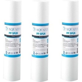 Resim AQUA FLY Su Arıtma Cihazı Filtresi 5 Mikron Sediment Filtre Su Arıtma Filtresi ( 3 Adet ) 