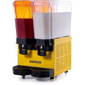 Resim Samixir 40.SMI Classical Twin Spray And Mixer Models Cold Beverage Dispenser, 20+20 L, Yellow 