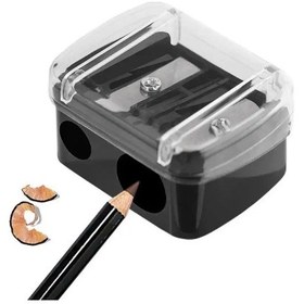 Resim 1 Adet Mini Taşınabilir Çok Fonksiyonlu Çift Delikli Kalemtıraş, Eyeliner Black Dark Topaz 