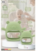 Resim Kiwi Bebek Diş Kaşıyıcı, Emzik Uçlu Eldiven Şeklinde Oyuncak Sincap Dişlik, Olive Renk Olive 