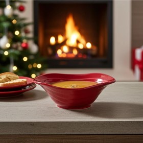 Resim Külsan 18023.R - Duet 3'lü Kırmızı Kase Seti 23X16 Cm, Thermoset Melamin 