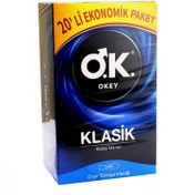 Resim Okey Klasik Prezervatif Ekonomik Paket 20 Adet 