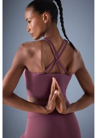 Resim Defacto Defactofit Bisiklet Yaka Pedli İç Göstermez Esnek Kumaş Uzun Sporcu Sütyeni F4944ax25aubr492 Bordo 