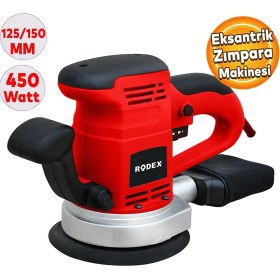 Resim RDX377 Elektrikli Eksantrik Zımpara Makinesi 450W 125 mm 