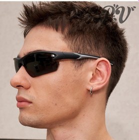 Resim Willowhaven Moda Yarı Çerçeve Tam Kaplama 3b Gözlük Siyah Gri P1427 