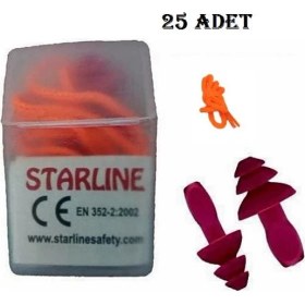 Resim Starline 2411-T- Tekstil Tipi Antialerjik Yıkanabilir Kulak Tıkacı (22,6 Db) 