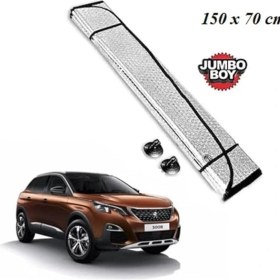 Resim Lidyahan Store Ön Cam Balonlu Kalın Güneşlik (150X70 Cm) + 2 Adet Arka Yan Cam Güneşlik Perde Sineklik Set 