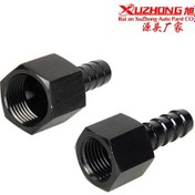 Resim Bir Çift Otomotiv Bağlantı Hortumu Dikenli Konnektörü 3/8 İla An6 An8 Yakıt Basınç Regülatörü Konnektörü 0850 