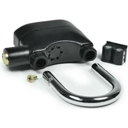 Resim Mbois Desibel Siyah Alarmlı Çok Fonksiyonlu Ekstra Güvenlikli Kare Asma Dolap Kilidi 