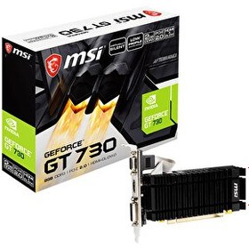 Resim MSI GeForce GT 730 N730K-2GD3H/LPV1 2 GB 64 Bit DDR3 DX12 Gaming Ekran Kartı 