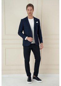 Resim Efor C 695 Slim Fit Lacivert Spor Ceket Lacivert 
